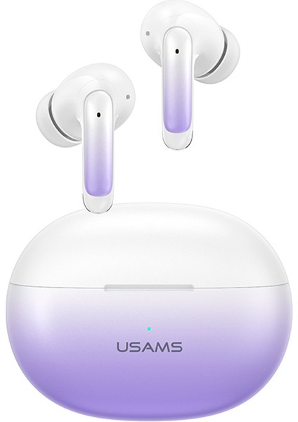 Usams XD19 X-Don Serisi Çift Mikrofonlu Enc Tws Kulakiçi Kablosuz Bluetooth 5.3 Kulaklık Kulak Içi Kulaklıklar - Degrade Mor (Yurt Dışından)