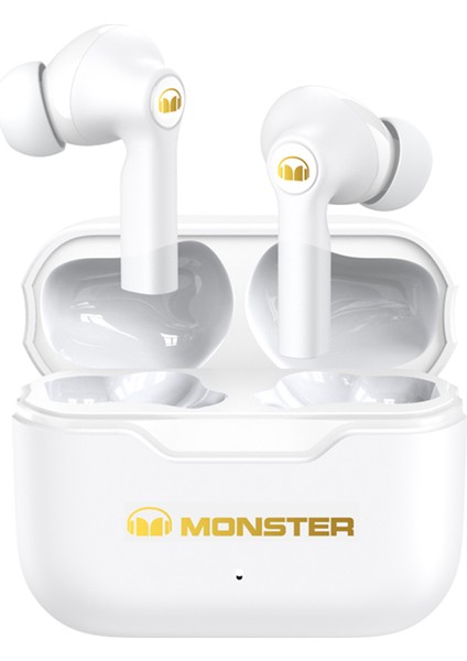 Monster XKT02 Bluetooth Kablosuz Kulaklık Stereo Ses Düşük Gecikme Koşu Koşu Için Spor Kulak Içi Kulaklık - Beyaz (Yurt Dışından)