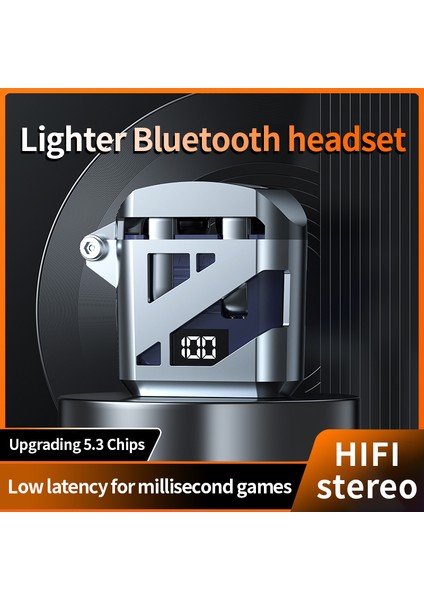 GT02 Cool Mecha Stil Kulak Içi Bluetooth Kulaklık Enc Gürültü Azaltma Tws Kulakiçi Taşınabilir Kablosuz Kulaklıklar - Yeşil (Yurt Dışından)