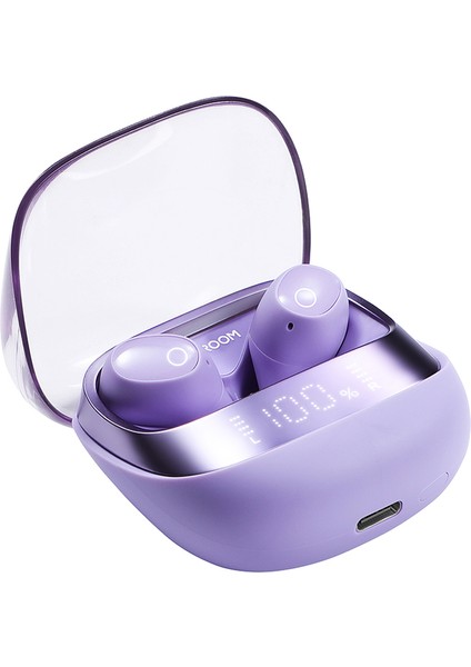 Jdots Serisi Jr-Db2 Gerçek Kablosuz Kulaklık Dijital Ekranlı Düşük Gecikmeli Bluetooth Kulaklık - Mor (Yurt Dışından) modelleri