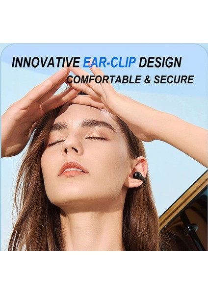 JX80 Tws Bluetooth 5.3 Kulak Klipsi Kulaklık Kablosuz Stereo Müzik Kulaklığı - Beyaz (Yurt Dışından) fiyatları