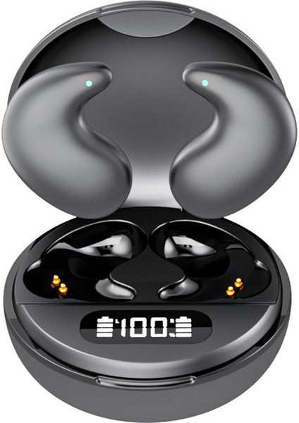 YYK-790 Bluetooth 5.3 Tws Kulakiçi Su Geçirmez Gürültü Önleyici Kulaklık Ultra Ince Uyku Kulaklıkları, Ce ile - Siyah (Yurt Dışından)