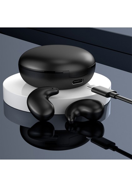 YYK-790 Bluetooth 5.3 Tws Kulakiçi Su Geçirmez Gürültü Önleyici Kulaklık Ultra Ince Uyku Kulaklıkları, Ce ile - Siyah (Yurt Dışından)