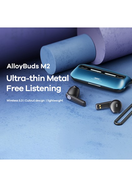 Remax Alloybuds M2 Tws Kablosuz Bluetooth Kulaklık Ipx6 Su Geçirmez Müzik Hd Çağrı Kulaklığı - Siyah (Yurt Dışından) fiyatları