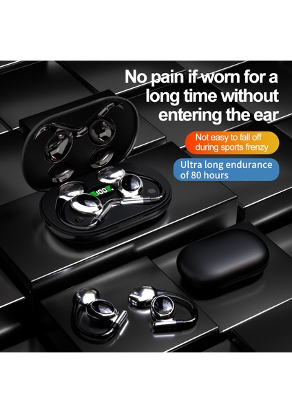 YYK-880 Açık Kulak Bluetooth 5.3 Kablosuz Kulaklık Gürültü Azaltma Spor Kulaklıkları - Beyaz (Yurt Dışından) fiyatları