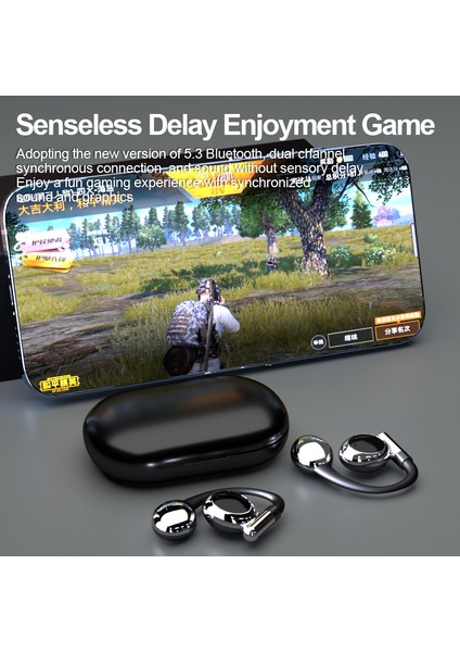 YYK-880 Açık Kulak Bluetooth 5.3 Kablosuz Kulaklık Gürültü Azaltma Spor Kulaklıkları - Beyaz (Yurt Dışından) indirimleri