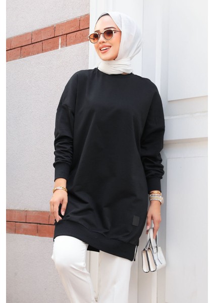 Siyah Tesettür Tunik 30644S