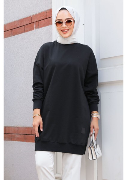 Siyah Tesettür Tunik 30644S fiyatları