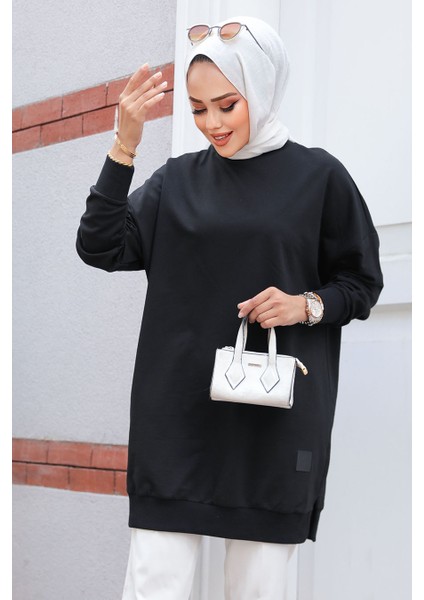 Siyah Tesettür Tunik 30644S modelleri