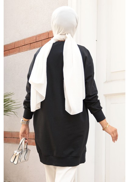 Siyah Tesettür Tunik 30644S fırsatları