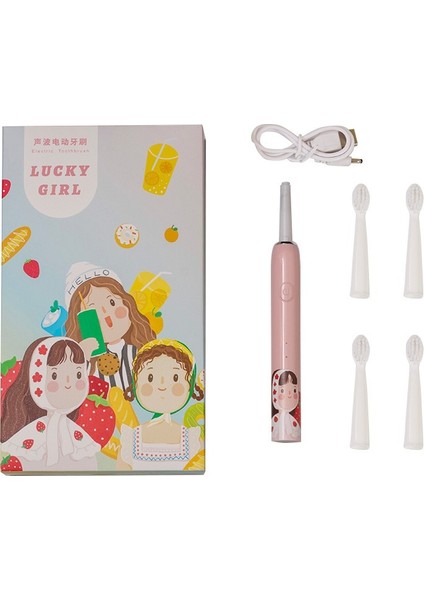 Akıllı Elektrikli Diş Fırçası Sonic USB Şarj Edilebilir Diş Fırçası (Yurt Dışından)