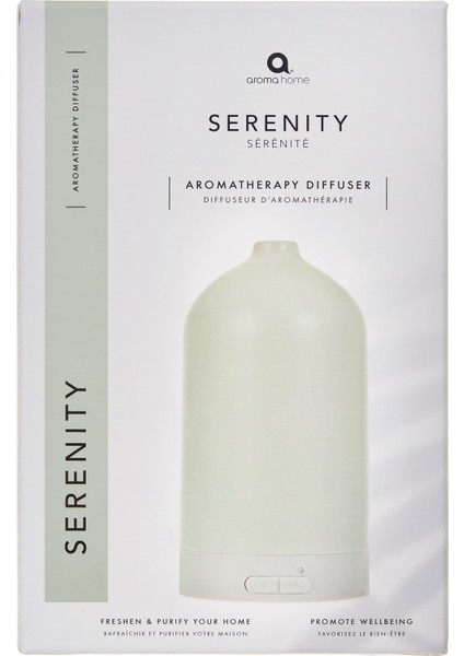 Serenity Seramik Ultrasonik Difüzör 85ML, Aromaterapi ve Hava Temizleyici