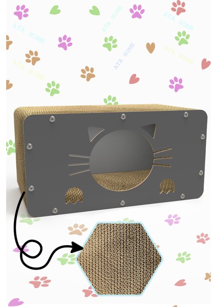 Tırmata Yeni Ürün Doğal Karton Kedi Tırmalaması Kedi Tırmalama Kanepesi Tahtası Kedi Tırmalama Evi