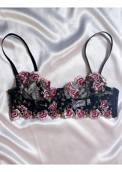 Black History Lck Flowers Transparan Sütyen Takımı fiyatları