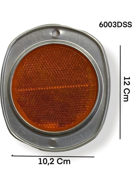 Sarı Vidalı Yuvarlak Metal Ince Kenar Willys Reflektör Kedi Gözü Karavan/kamyonet/römork