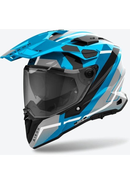 Aıroh Commander 2 Mavıck Cerulean Blue Kask
