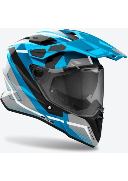 Aıroh Commander 2 Mavıck Cerulean Blue Kask