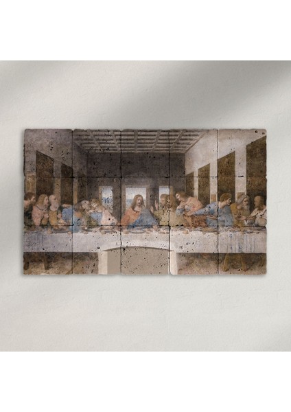 Doğal Taş Tablo – Last Supper - 001 - (30X50CM)