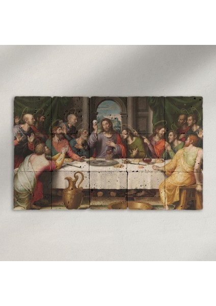 Doğal Taş Tablo – Last Supper - 002 - (30X50CM)