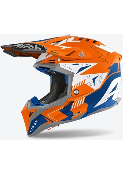 Aıroh Avıator 3 Spın Orange Fluo Matt Kask
