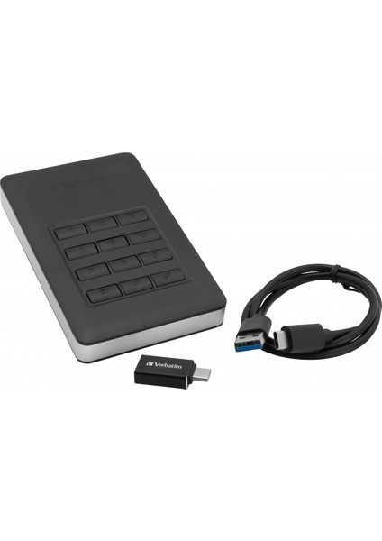 Verbatım 53403 -2 Tb HDD Incl. Keypad Usb3.1 Gen1 Şifrelemeli Harddisk