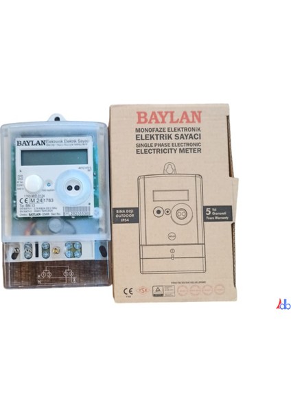 Monofaze Dij.elektrik Sayacı Bm.13