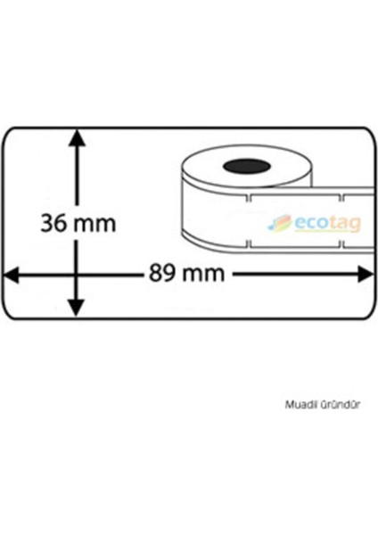 Dymo Lw Etiket Muadili Adres Etiketi Orta 89 mm x 36 mm 520 Adet