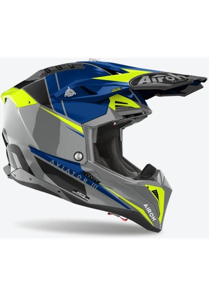 Aıroh Avıator 3 Push Blue Gloss Kask fiyatları