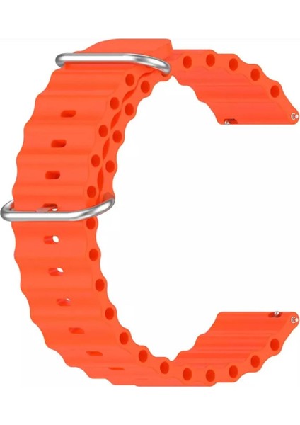 Samsung Galaxy Watch 4 40-46 mm İçin Ocean Loop Silikon Kordon 20MM