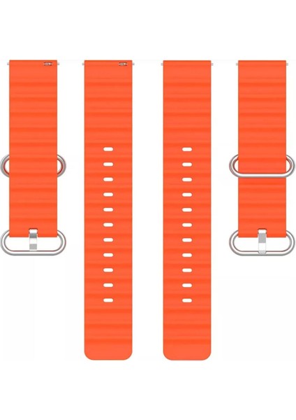 Samsung Galaxy Watch 4 40-46 mm İçin Ocean Loop Silikon Kordon 20MM