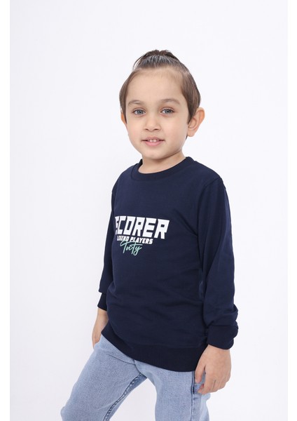 Erkek Çocuk Baskılı Sweatshirt