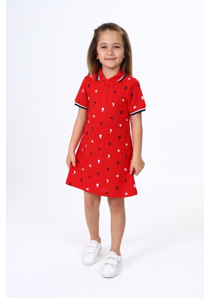 Kız Çocuk Baskılı Elbise