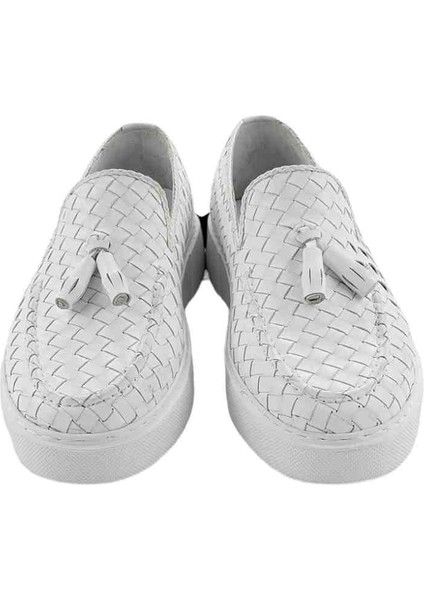 Milonek Shoes 202410651991 Loafer Püsküllü Hasır Örgü fiyatları