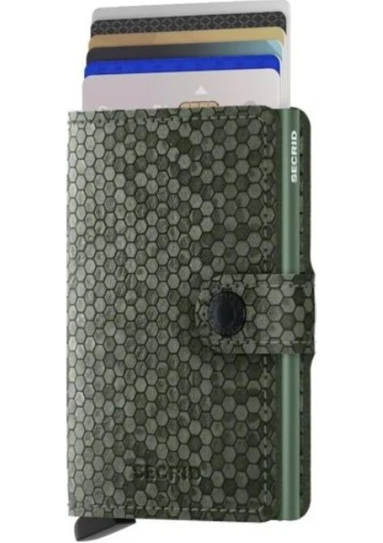 Miniwallet Hexagon Green Orijinal Avrupa Derisi Cüzdan