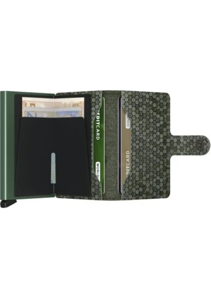 Miniwallet Hexagon Green Orijinal Avrupa Derisi Cüzdan