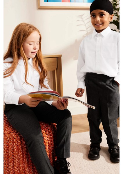 Çocuk Likralı Esnek Rahat Kesim Kumaş Okul Pantolon fiyatları