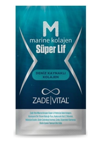Zade Vıtal Marıne Kolajen Süper Lif 28 Toz Saşe
