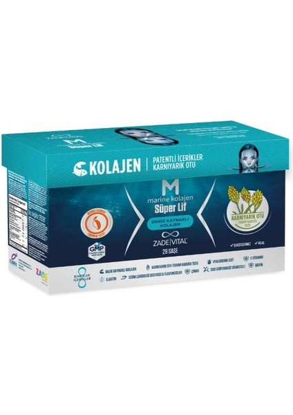 Zade Vıtal Marıne Kolajen Süper Lif 28 Toz Saşe modelleri