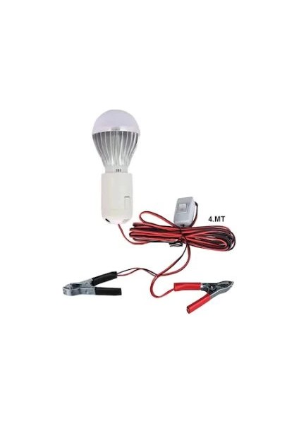 SM-2103 12V - 5W - 4 Metre Seyyar LED Ampul Anahtarlı