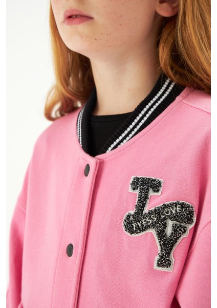 Bg Store Kız Çocuk Pembe Ceket 22FW0TJ4704