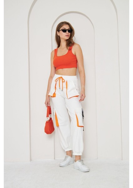 Kadın Kargo Cepli Penye Pantolon Xl fırsatları