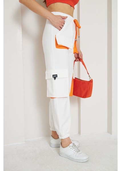 Kadın Kargo Cepli Penye Pantolon Xl indirimleri