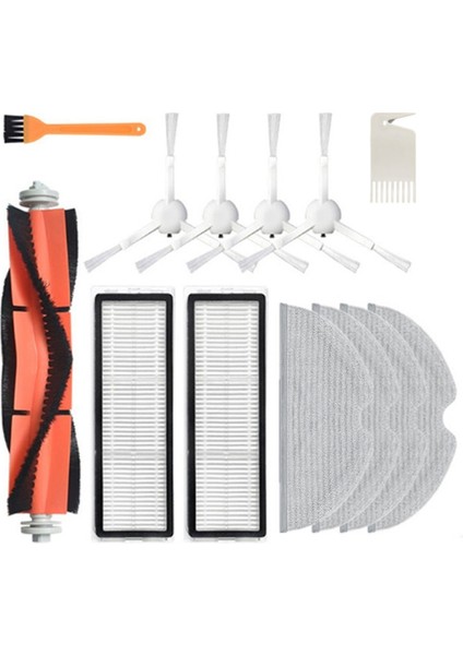 Xiaomi Mijia 1c 1t Mi Robot Vakum Paspas Dreame F9 Hepa Filtre Ana Yan Fırça Paspas Bezi Robotlu Süpürge Parçaları (Yurt Dışından)