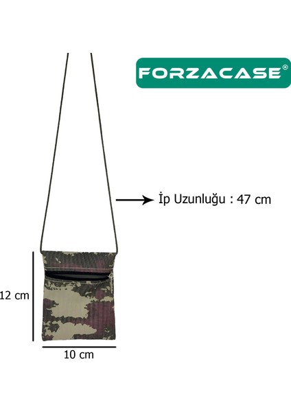 Tek Cep Fermuarlı Ipli Boyuna Asmalı Asker Cüzdanı 12 cm - FC613