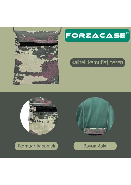 Tek Cep Fermuarlı Ipli Boyuna Asmalı Asker Cüzdanı 14 cm - FC614