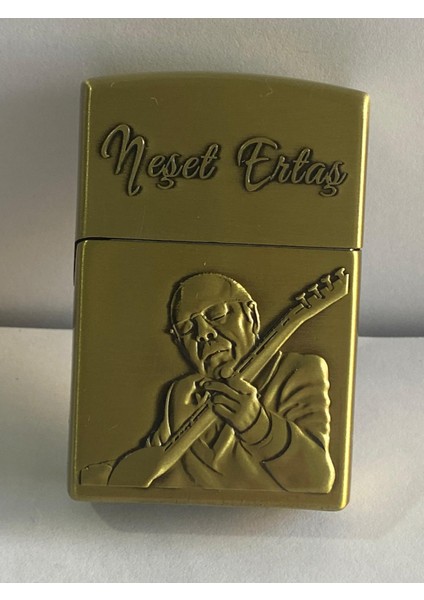 Neşet Ertaş Temalı Kabartmalı Metal Gazlı Çakmak fiyatları