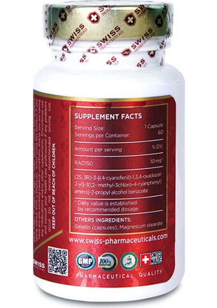 Supplement RAD-150 10MG 60 Capsul 3754*