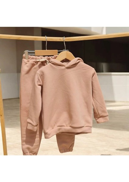 Çocuk Alt Üst Eşofman Kapüşonlu Kalın Kumaş Ikili Takım - Üç Iplik Şardonlu fiyatları