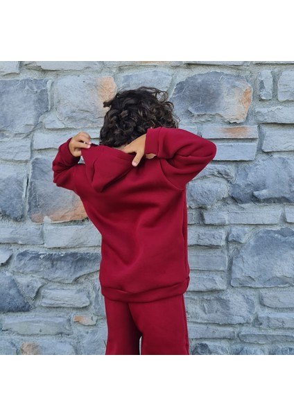 Çocuk Alt Üst Eşofman Kapüşonlu Kalın Kumaş Ikili Takım - Üç Iplik Şardonlu modelleri