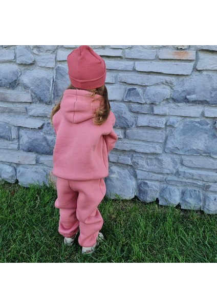 Çocuk Alt Üst Eşofman Kapüşonlu Kalın Kumaş Ikili Takım - Üç Iplik Şardonlu fiyatları